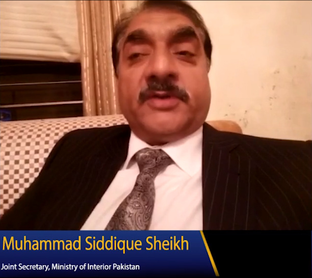 Joint Secretary at Ministry of Interior, Muhammad Siddique Sheikh  recommends Muhammad Siddique